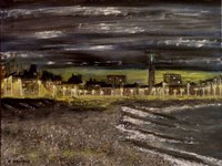 Le Havre, 55x46 cm, huile sur belle toile de lin naturelle, VENDU